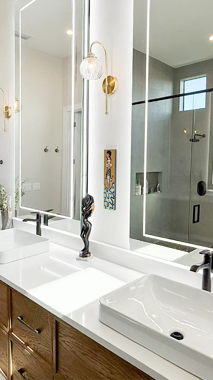 Still frame of a bathroom vanity countertop by HB Marble & Granite