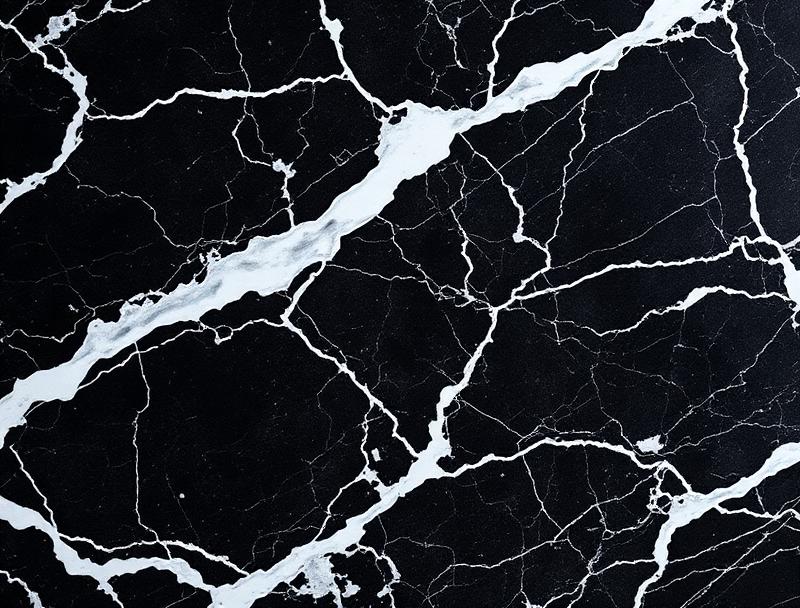 Nero Marquina marble slab