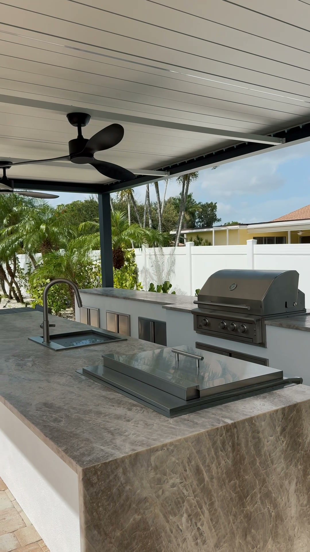 Quartzite outdoor kitchen