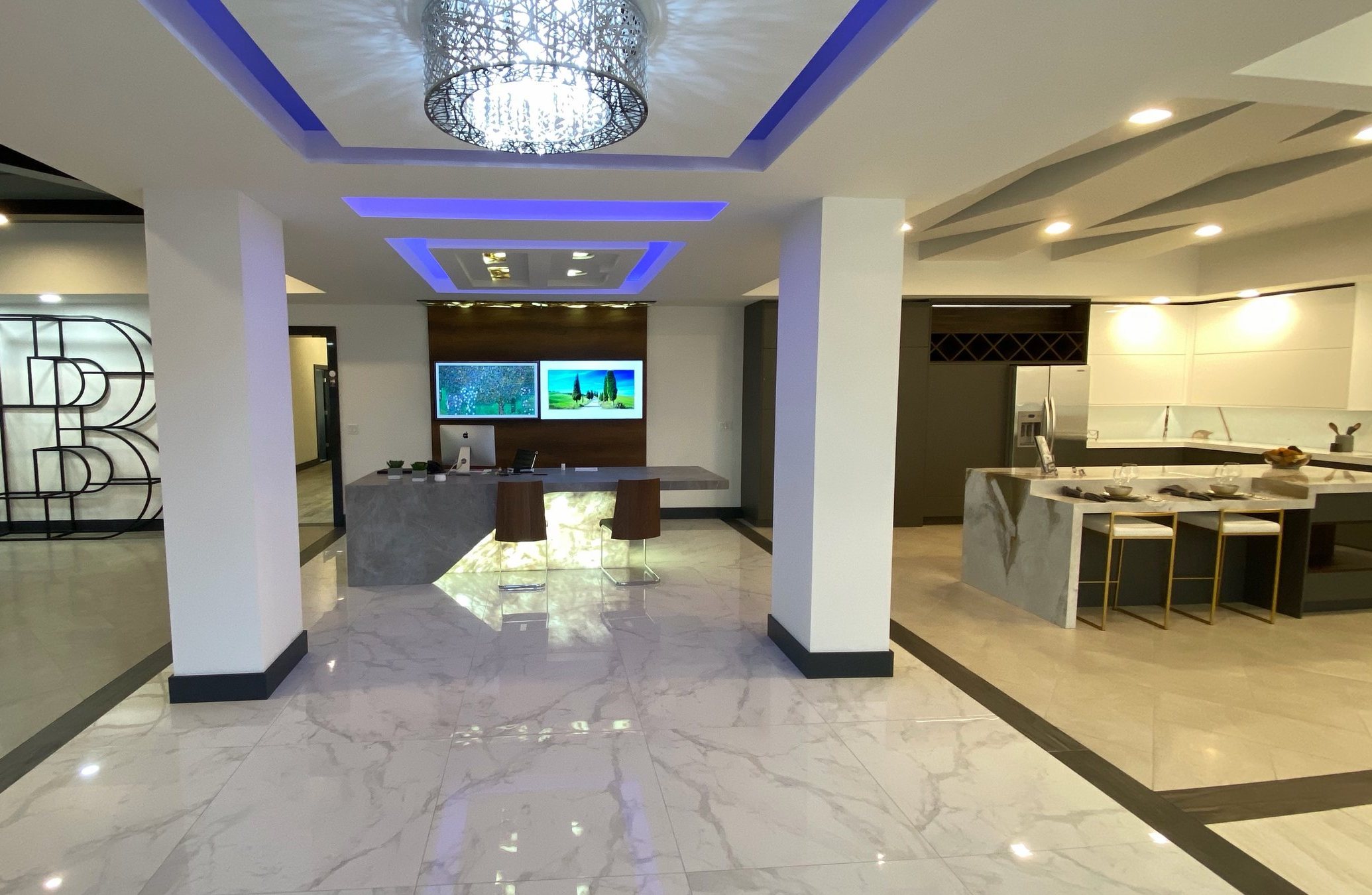 Inside the HB showroom on Metro Parkway in Fort Myers