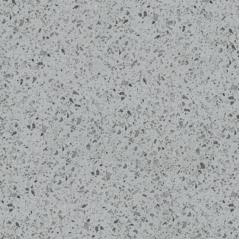 Pebble Gray quartz slab color
